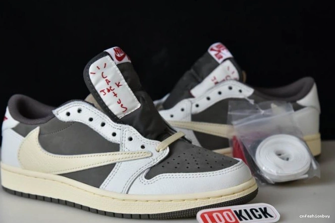 x Air 1 Travis Jordan Mocha Reverse DM7866-162 Scott 1012